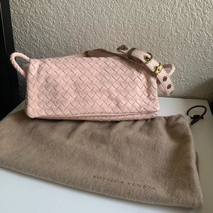 Bottega Veneta baby pink shoulder bag